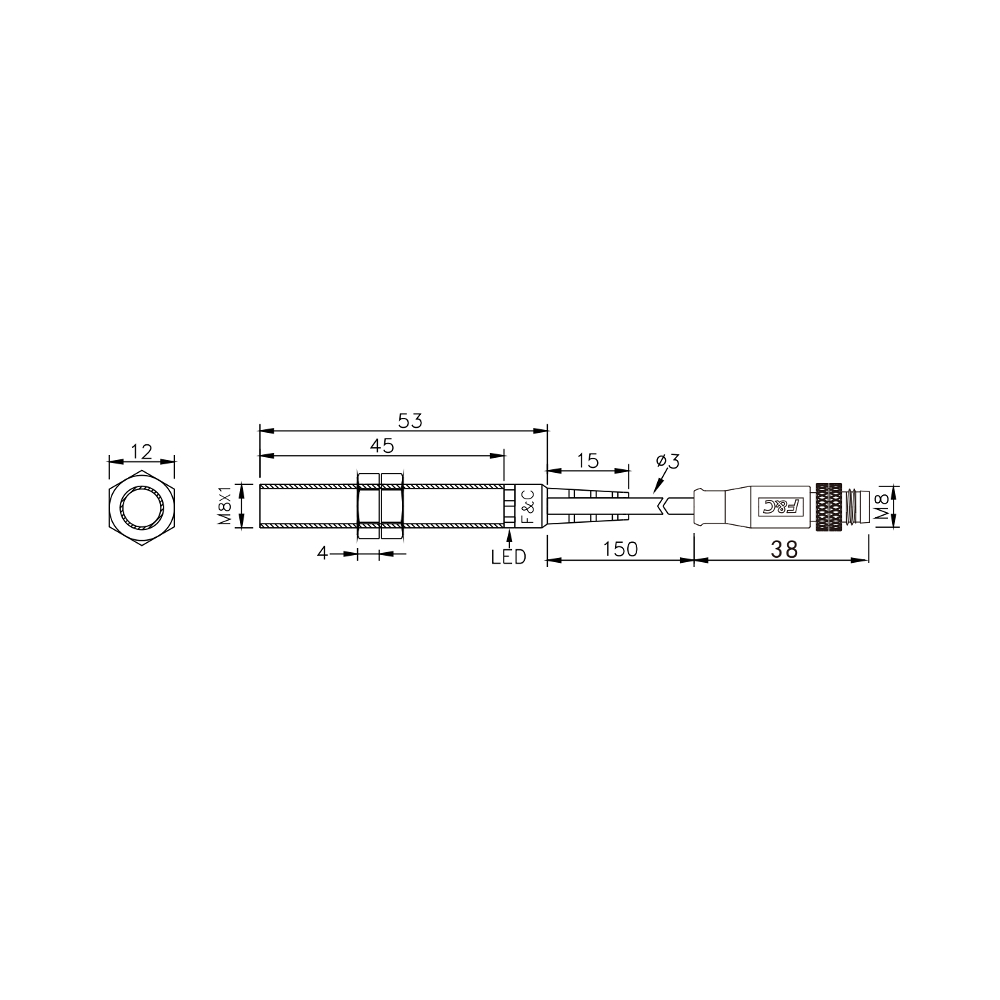 F3L-08KS02-B2/15D габариты